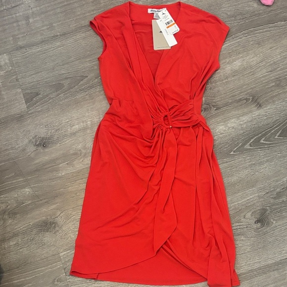 Tommy Bahama Vibrant Red Midi Dress - Picture 3 of 11